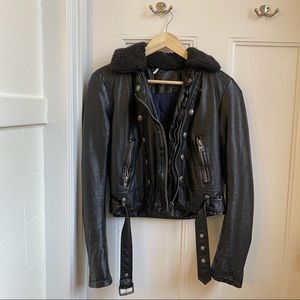 Free People Leather Moto Jacket